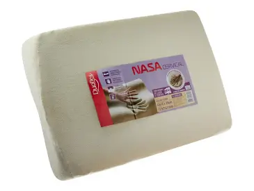 Travesseiro Nasa Cervical, Duoflex, Bege, para Fronha 50 x 70 cm, Espuma 100% Poliuretano