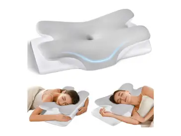 Travesseiro Cervical Ergonômico Ortopédico de 2 alturas
