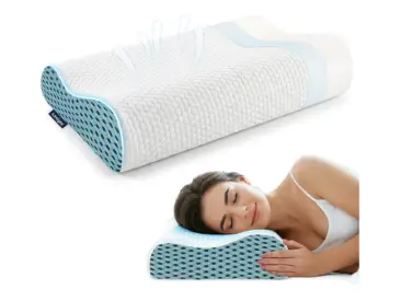 Travesseiro Cervical Ortopédico Alivia Dor Viscoelástico D45 Ergonômico Respirável Antialérgico
