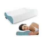 Travesseiro Cervical Ortopédico Alivia Dor Viscoelástico D45 Ergonômico Respirável Antialérgico